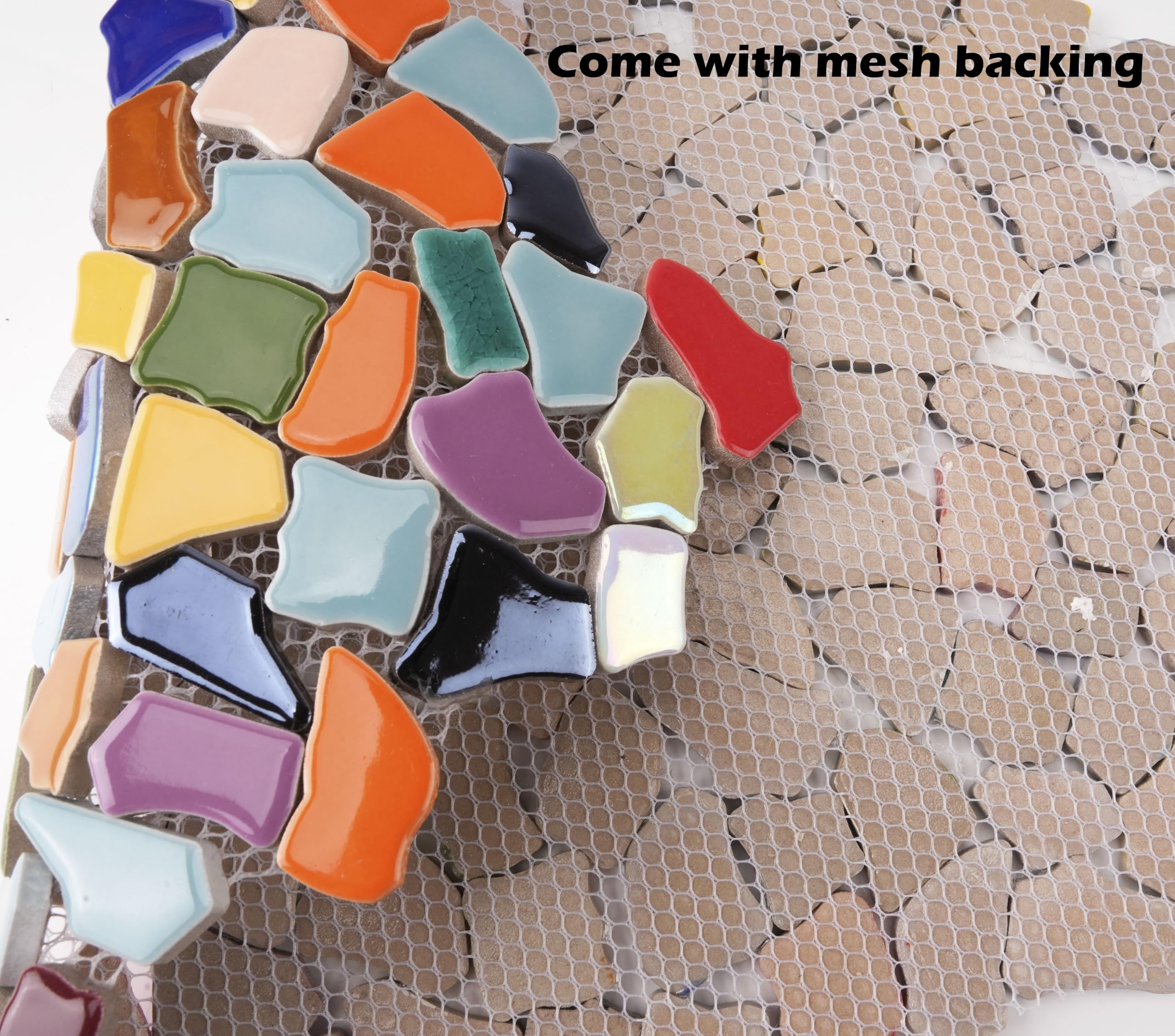 Lanyani mesh-packaged ceramic tiles stay protected and easy to separate