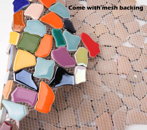 Lanyani mesh-packaged ceramic tiles stay protected and easy to separate