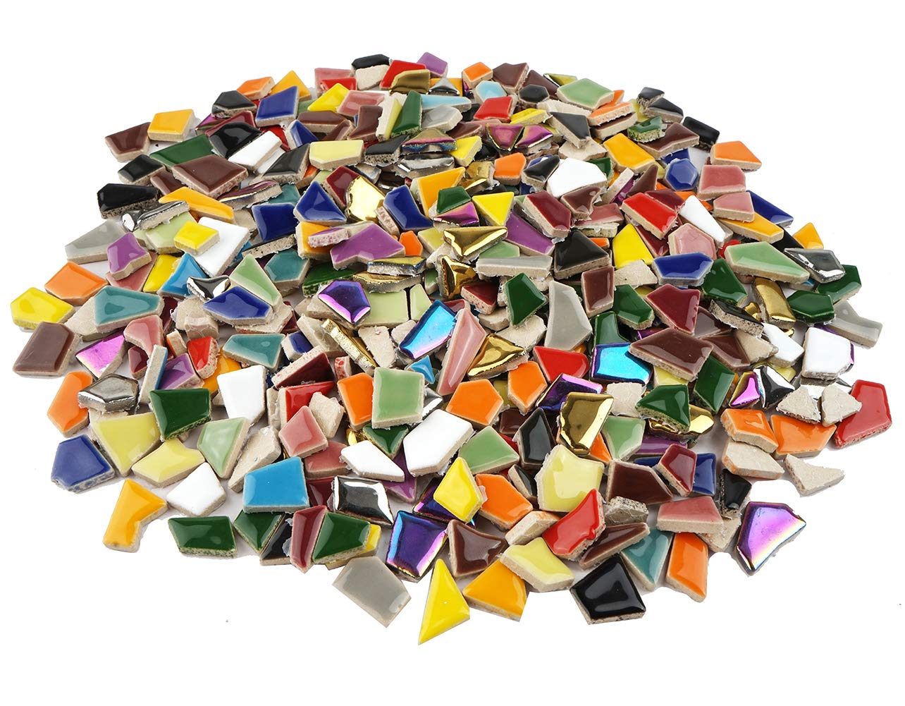Lanyani stained glass pieces in mosaic colors for vibrant art panels