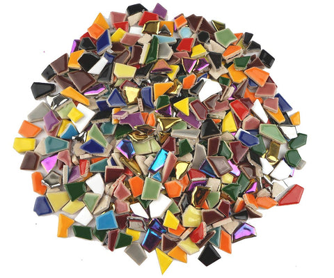 Lanyani vibrant broken ceramic tiles for crafts ideal for colorful mosaics