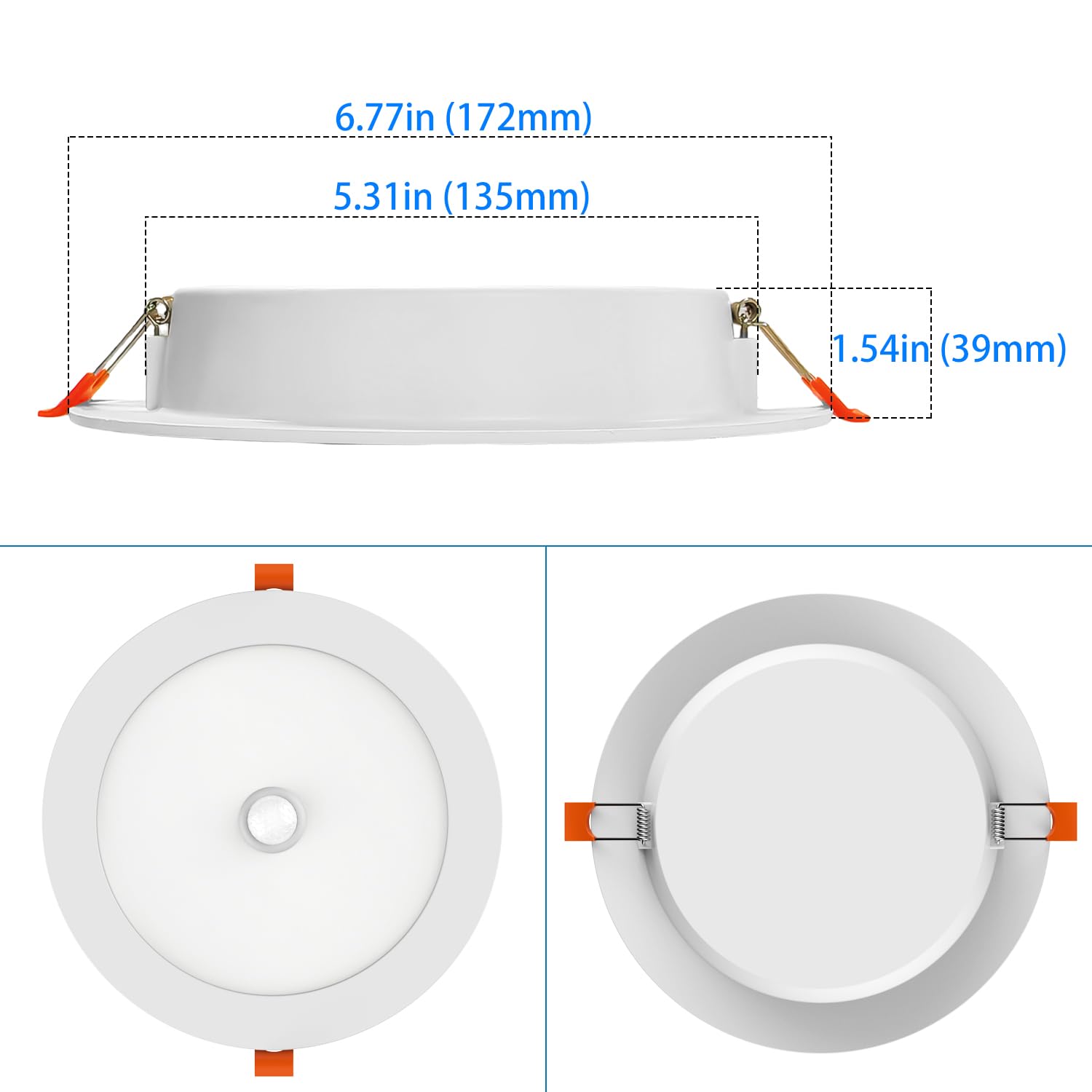 Lanyue bathroom downlight provides quick visibility during entry.