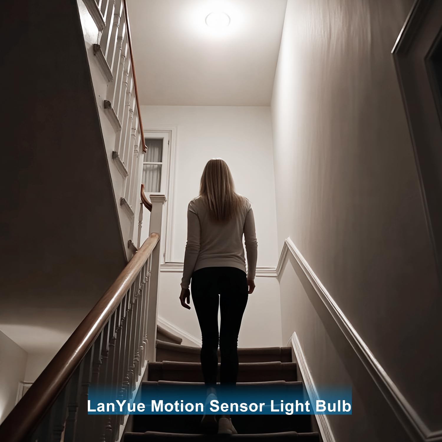Lanyue downlight in garage provides motion-activated safety and convenience.