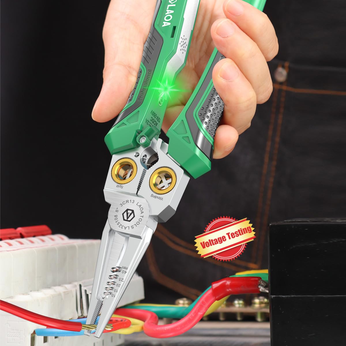LAOA SK5 steel blades deliver precise stripping and clean cuts.