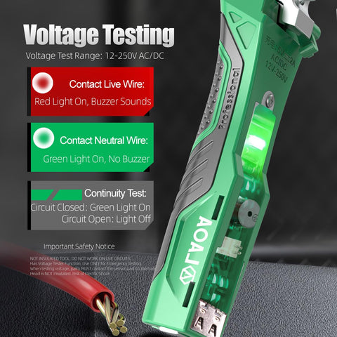 LAOA USB-C charging port visible for rechargeable power on site.