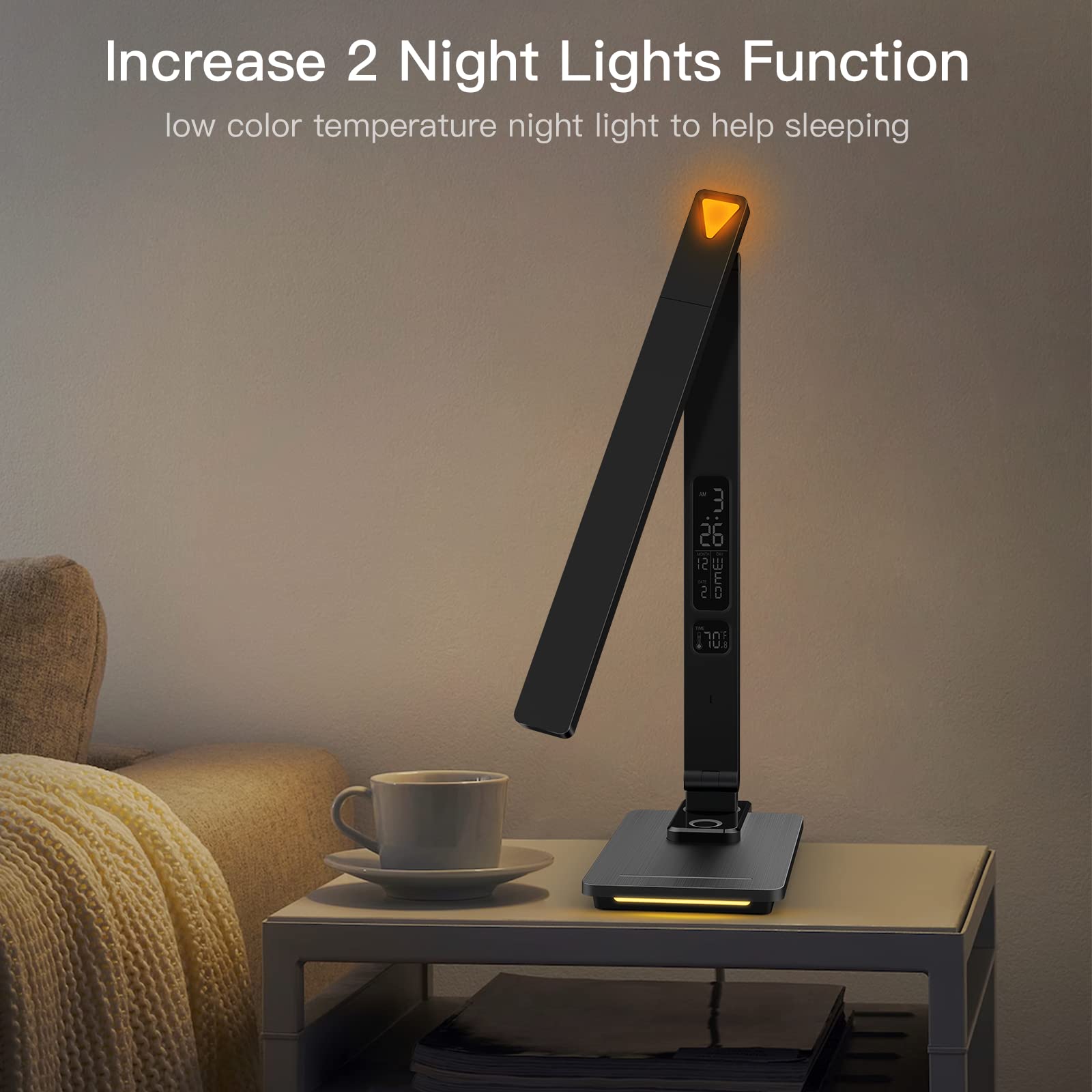 LAOPAO lamp color modes show five options for task lighting