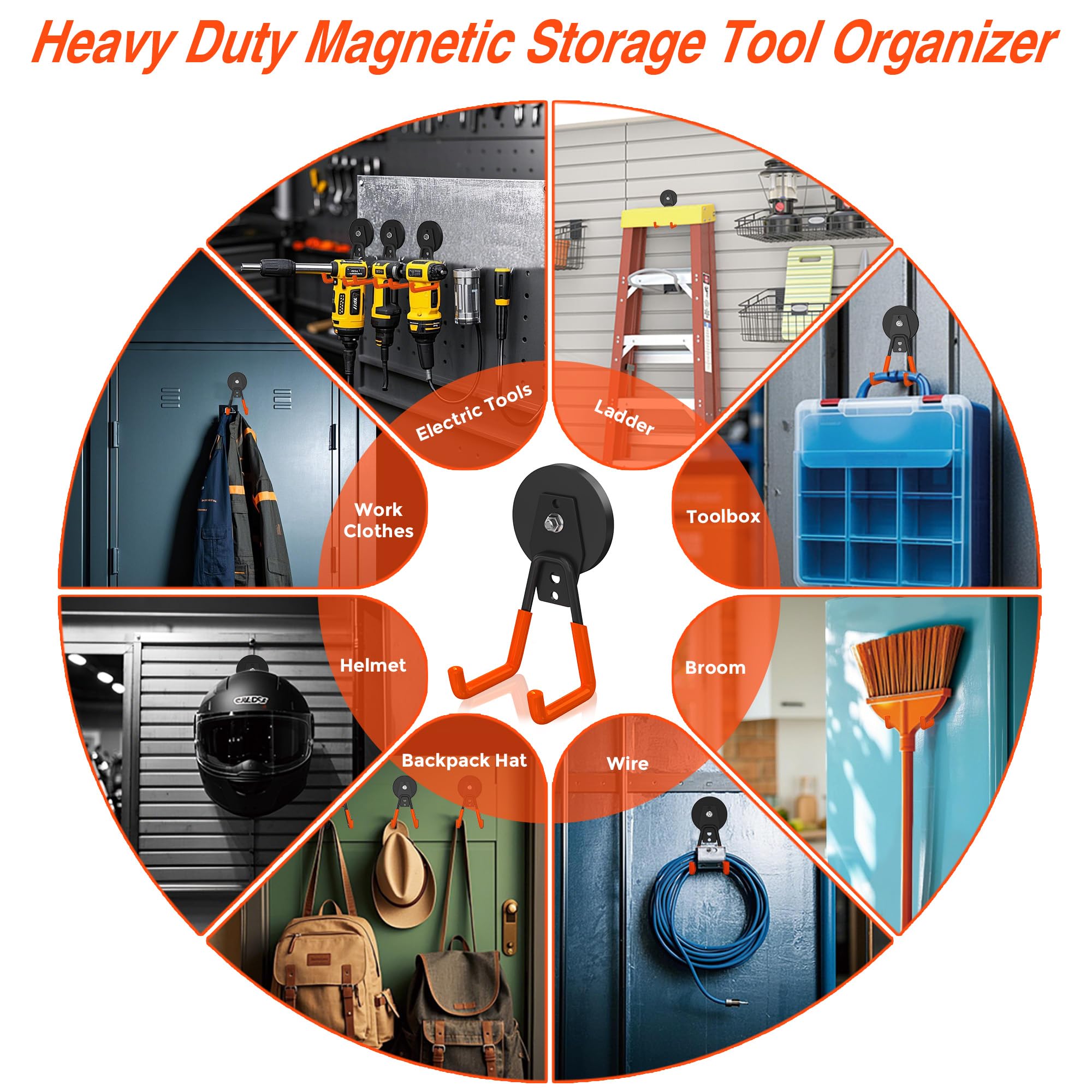 Laowu orange non-slip coating prevents rust and slipping on hooks.