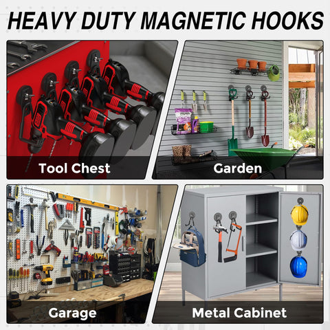 Package includes three hooks and six screws for easy setup.