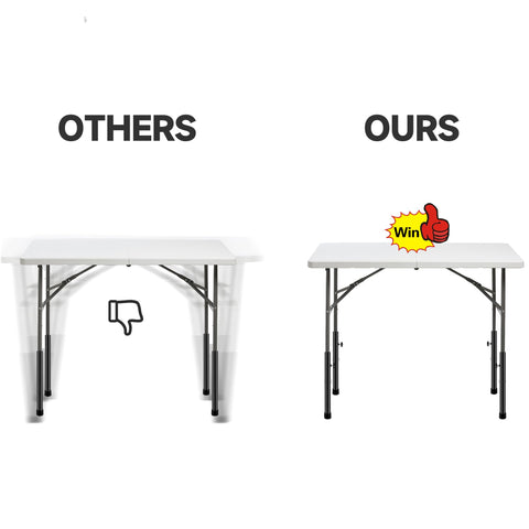 Laowu raises table height to create additional storage space underneath.
