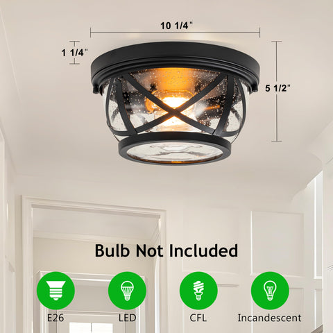 Laplusbelle kitchen or bathroom unit with textured glass shade