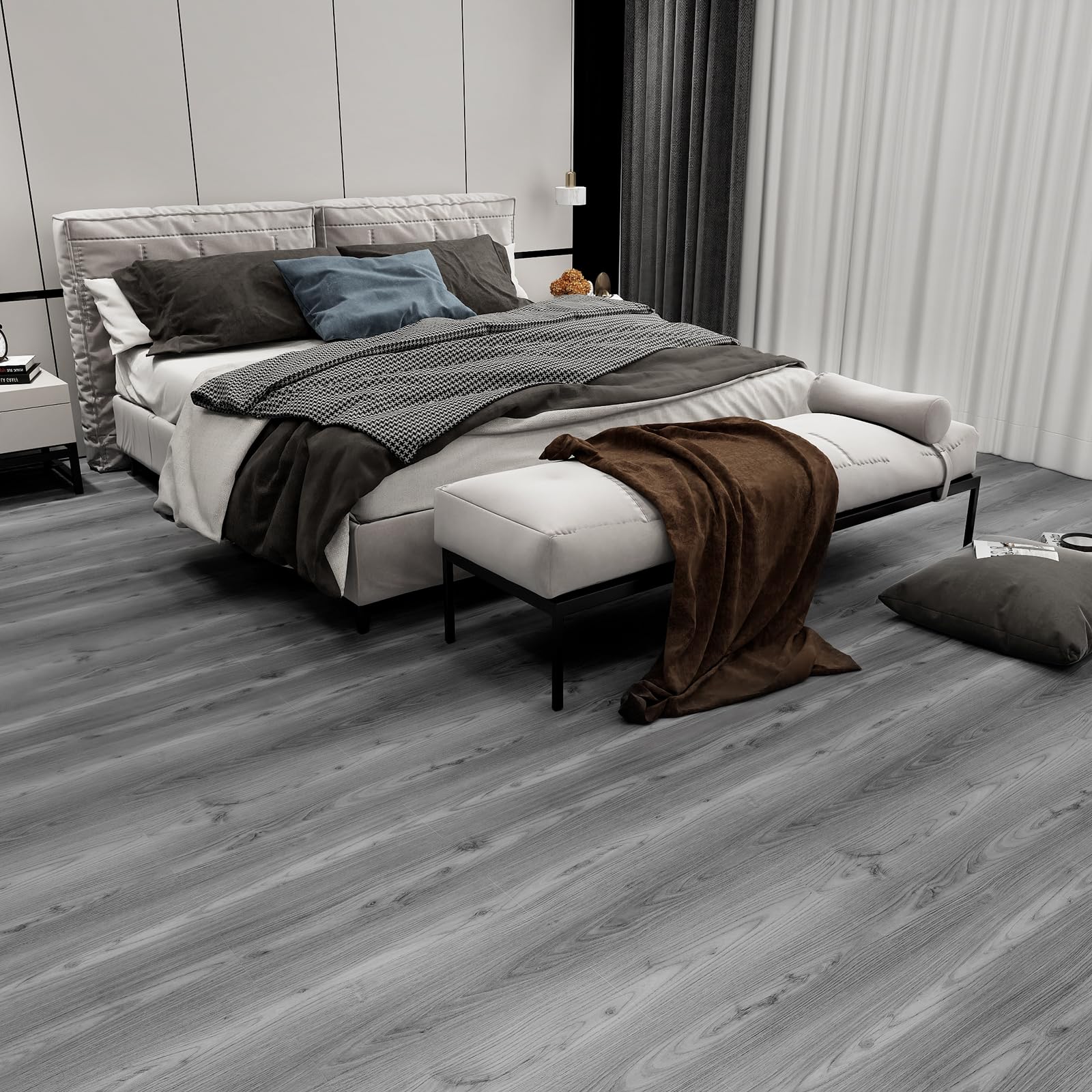 Lareko waterproof, non-slip flooring stands up to spills and foot traffic.