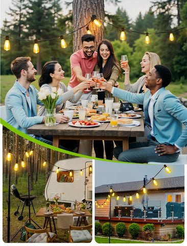 Larkvue easy-installation outdoor lights with clips and ties
