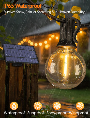 Larkvue IP65 waterproof shatterproof bulbs withstand rain and rough play
