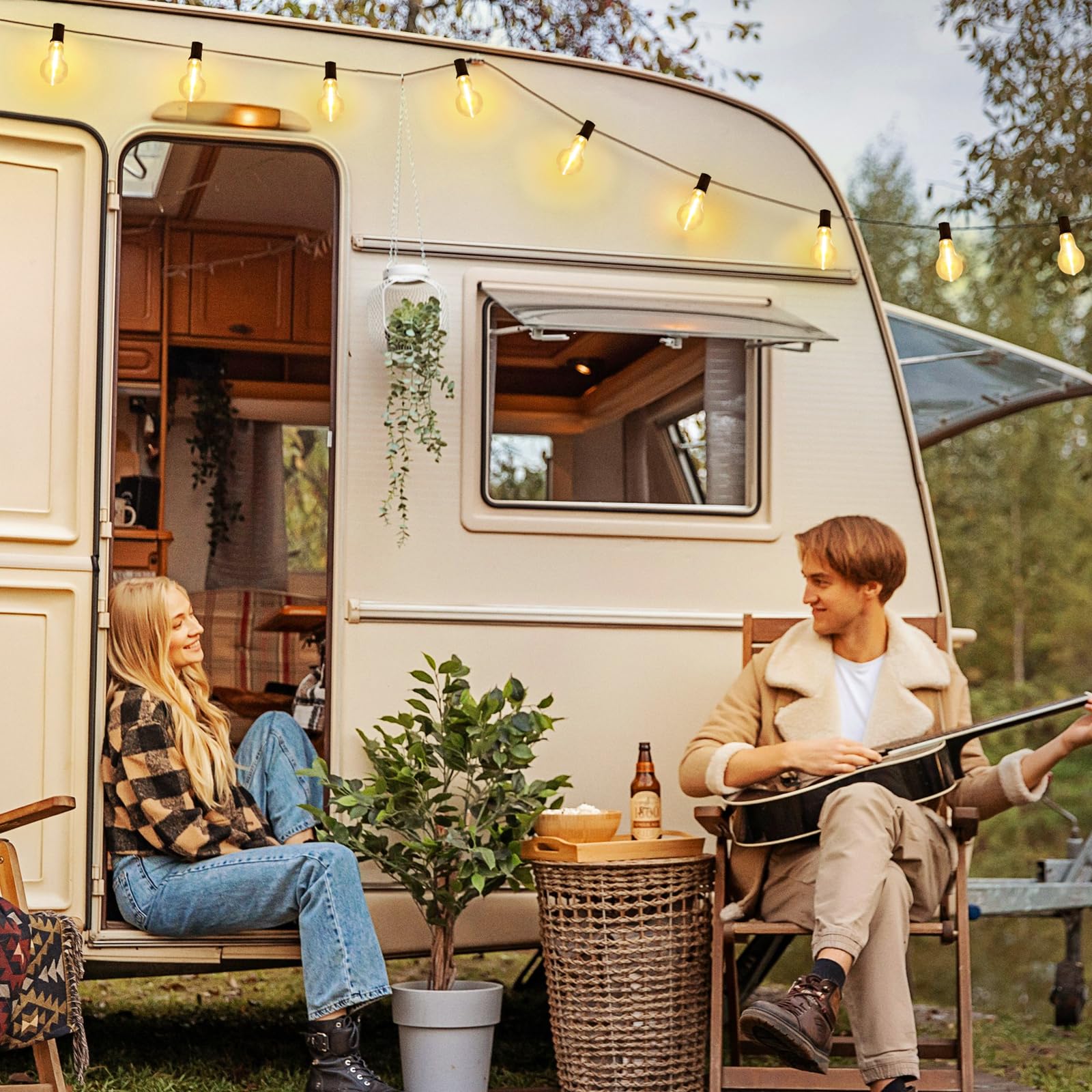 Larkvue vintage-style plastic bulbs provide classic charm without glass hazards