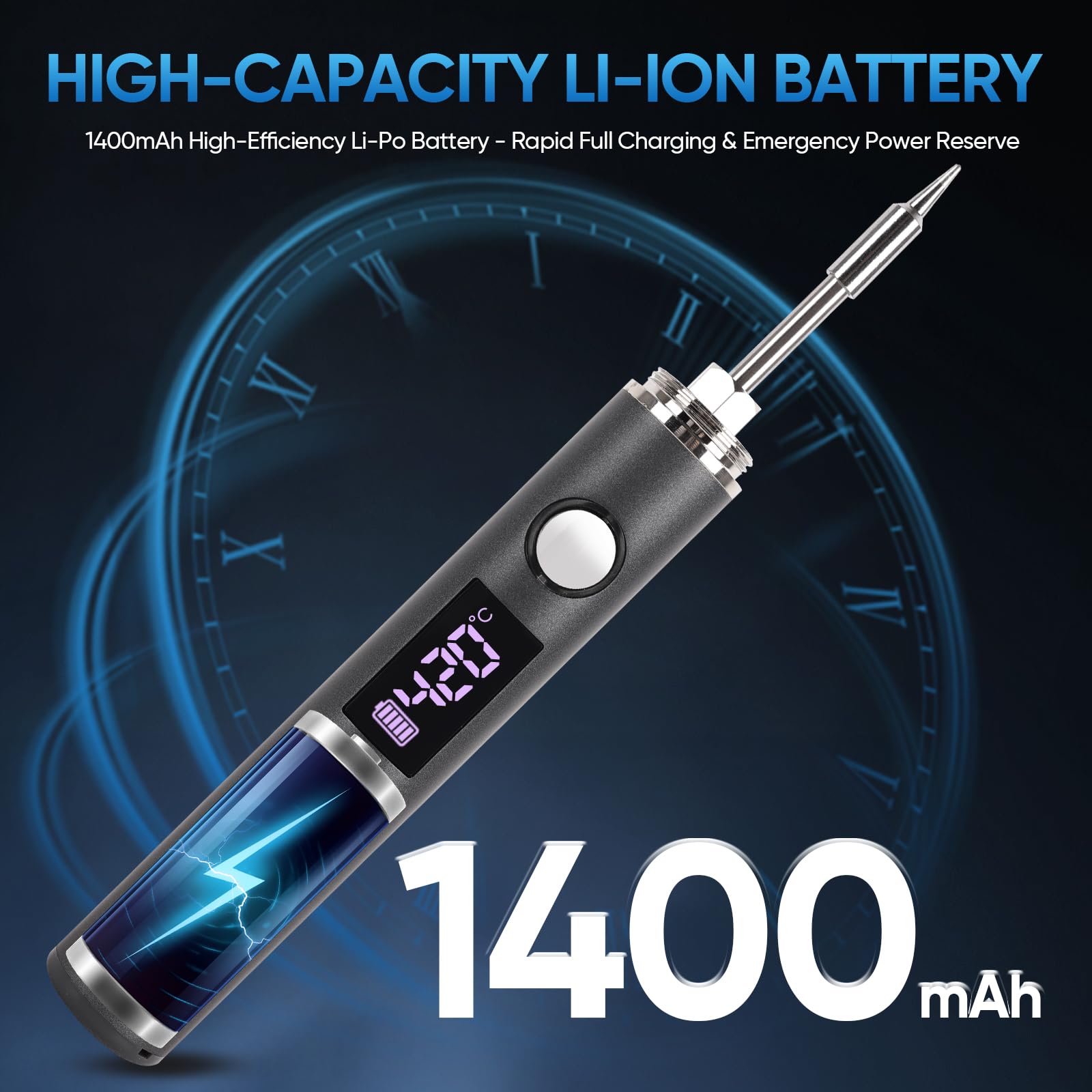 Larlarsa USB-C charging enables portable soldering workflow