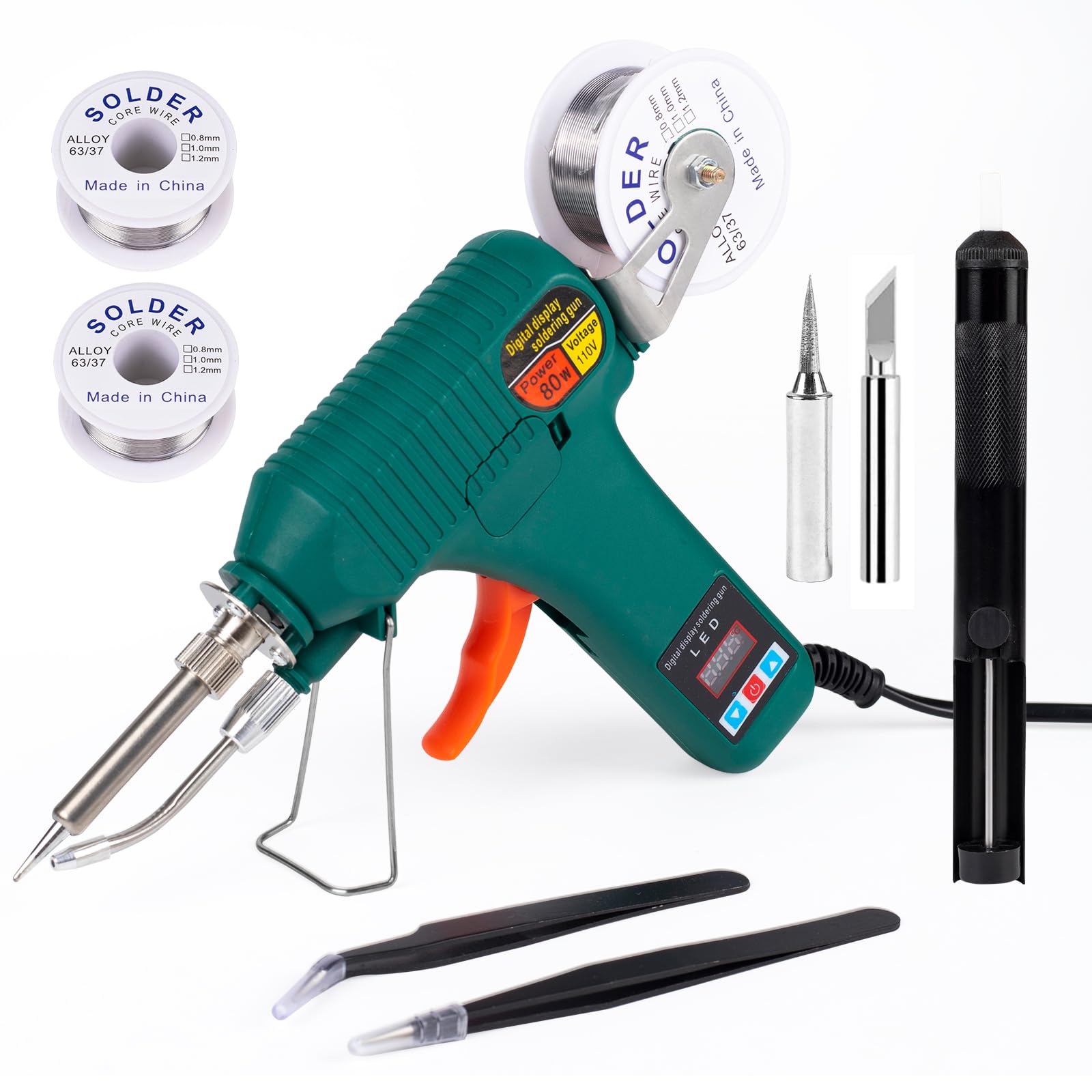 Larlarsa soldering gun with digital display for precise temperature control.