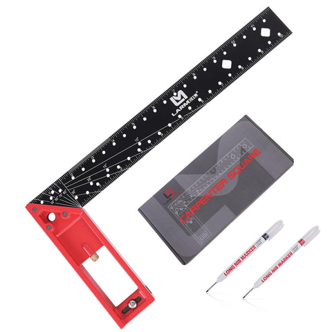 LARMEIL 12-inch framing square front view for precise layout planning.