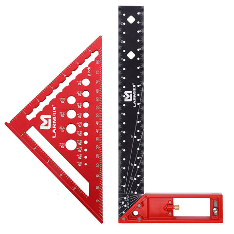 LARMEIL rafter square 7-inch for precise saw guides in woodworking