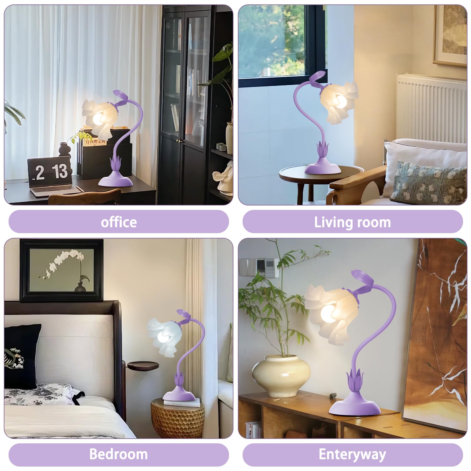 Larnix gift-ready floral lamp ideal for holidays or special occasions.