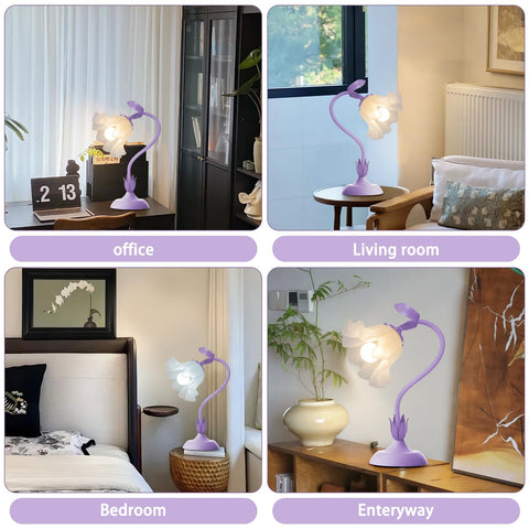 Larnix gift-ready floral lamp ideal for holidays or special occasions.