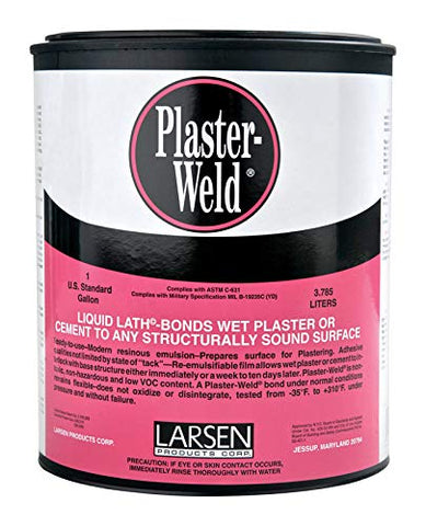 Larsen 12000 Plaster Weld 128 oz bottle for interior bonding and flexibility