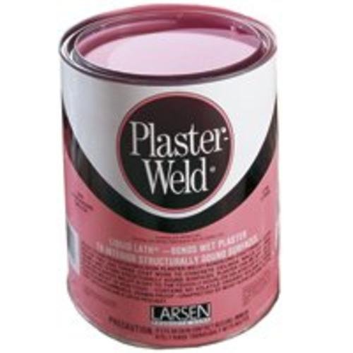 Larsen Plaster-Weld Bonding Agent Quart enhances plaster adhesion on interior walls
