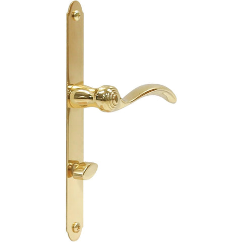 Larson mortise-hole edge requirement indicating standard bore compatibility