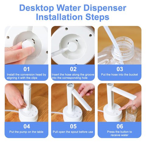 Fits most 2- to 5-gallon bottles for versatile use
