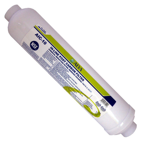LASCO 37-1821 inline ice maker filter with white housing improves ice taste.