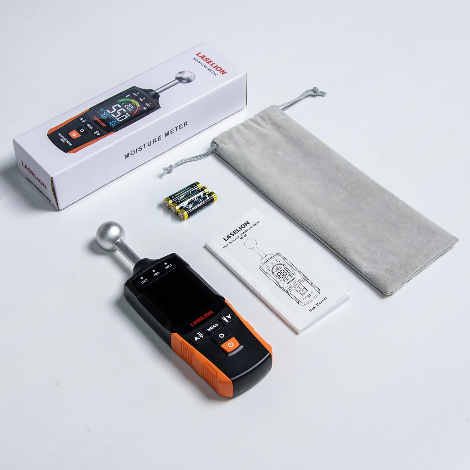 LASELION MS04 ideal for moisture monitoring in construction materials