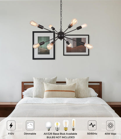 LASENCHOO black plug-in cord contrasts with ceilings for bold style.