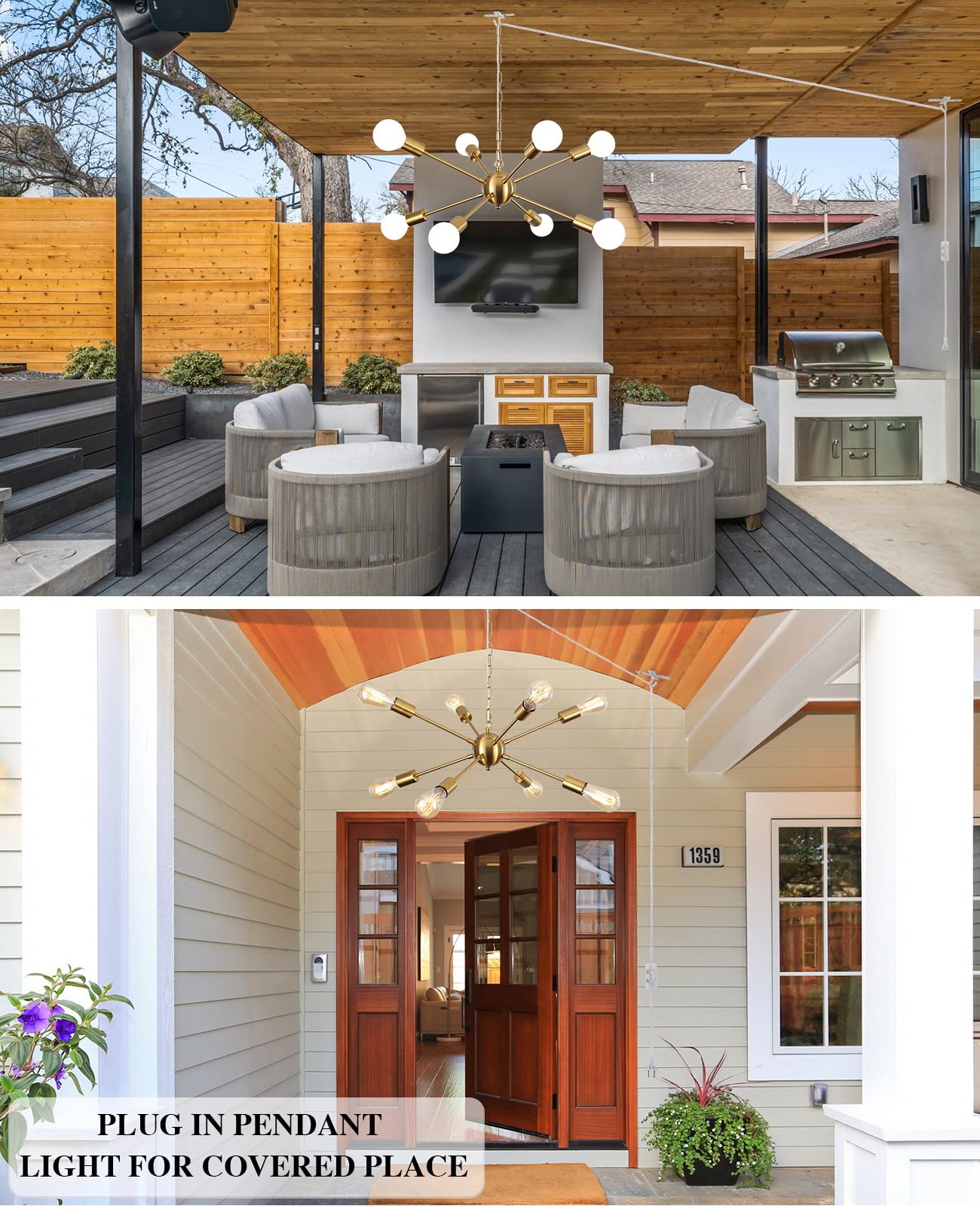 LASENCHOO chandelier enhances living room and dining room ambiance