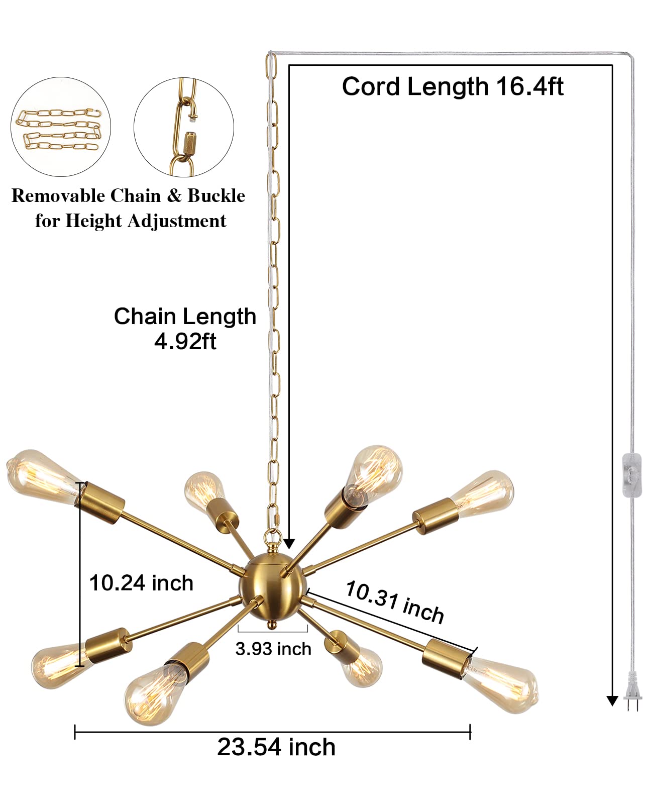 LASENCHOO outdoor gazebo chandelier in covered outdoor setting