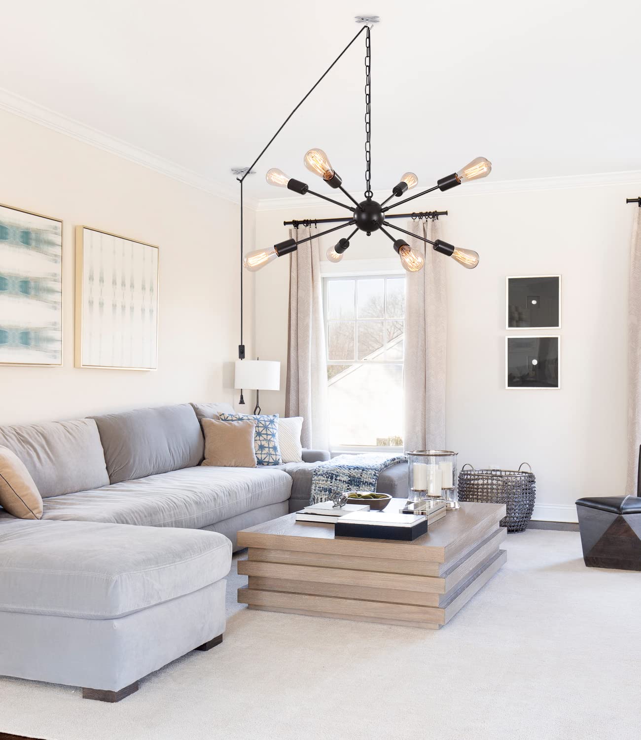LASENCHOO UL-certified cord ensures safe installation.