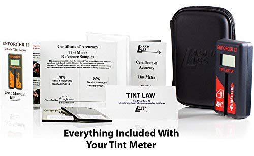 Laser Labs Enforcer II used handheld for on-site tint checks