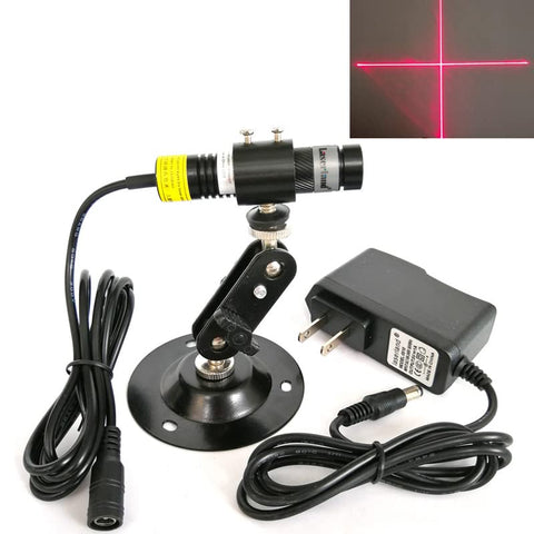 Laserlands Red Cross Line Light Cross Hair for precise wood and fabric alignment in workshops.