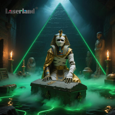 Laserlands smoke-enhanced visuals boost the green line's visibility.