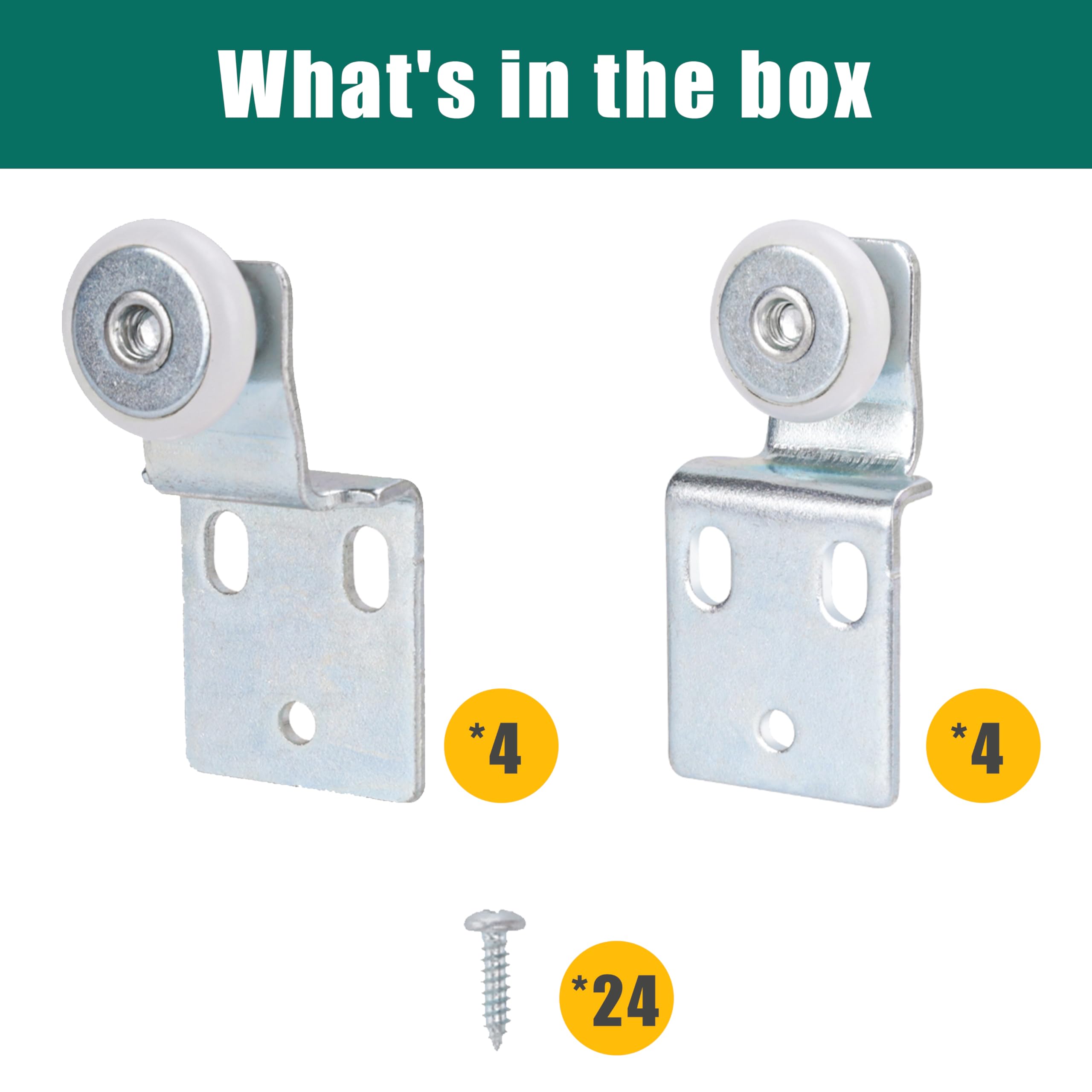 Lashow installation kit keeps screws and rollers organized during replacement.