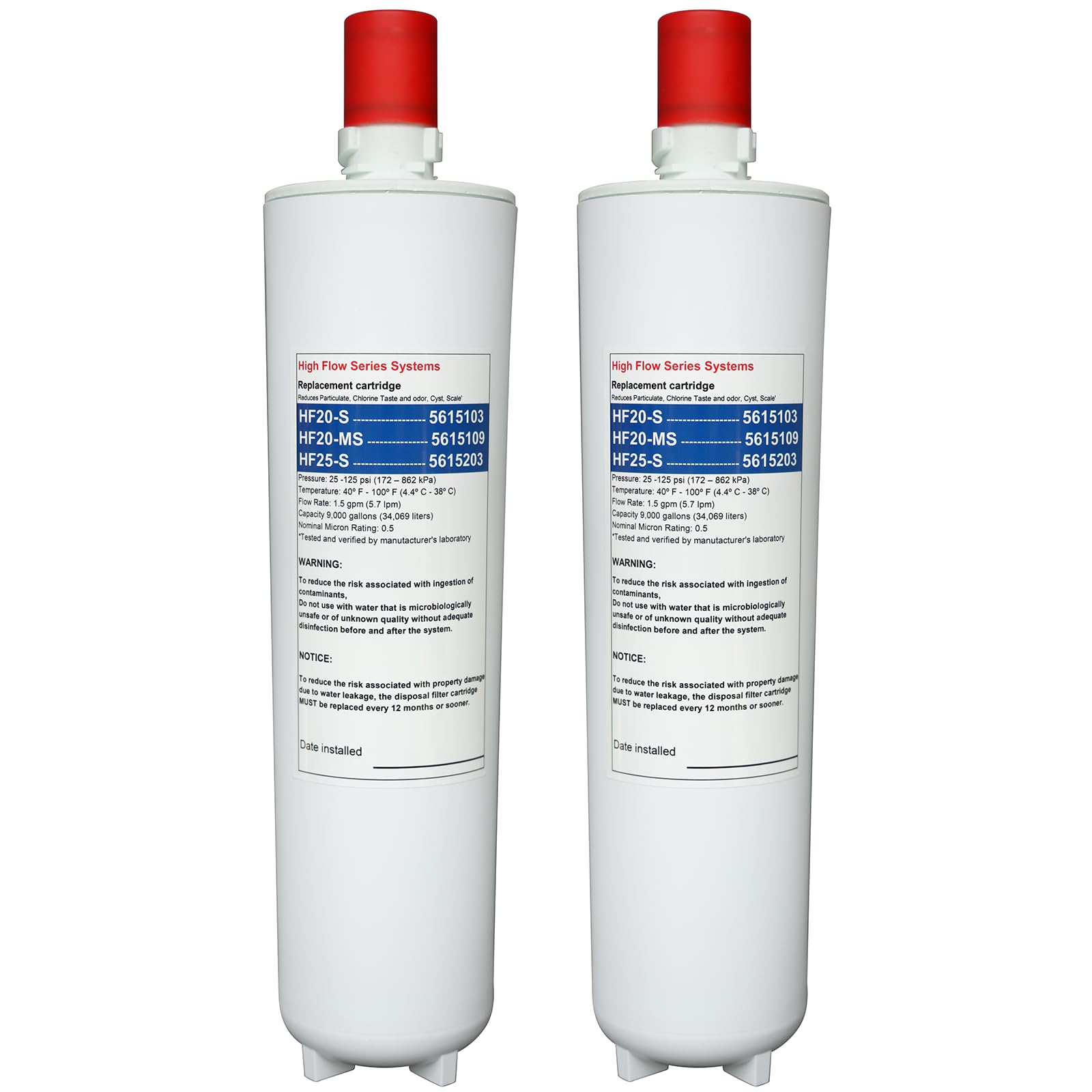 Lassteda HF20-S two-pack filter for HF20-S systems delivering clean, great-tasting water