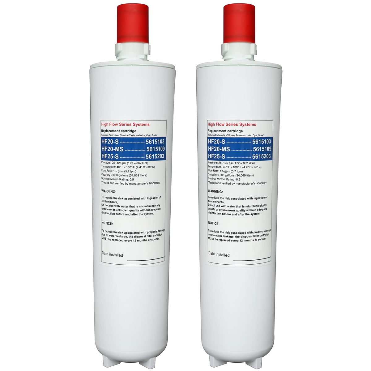 Lassteda HF20-S two-pack filter for HF20-S systems delivering clean, great-tasting water