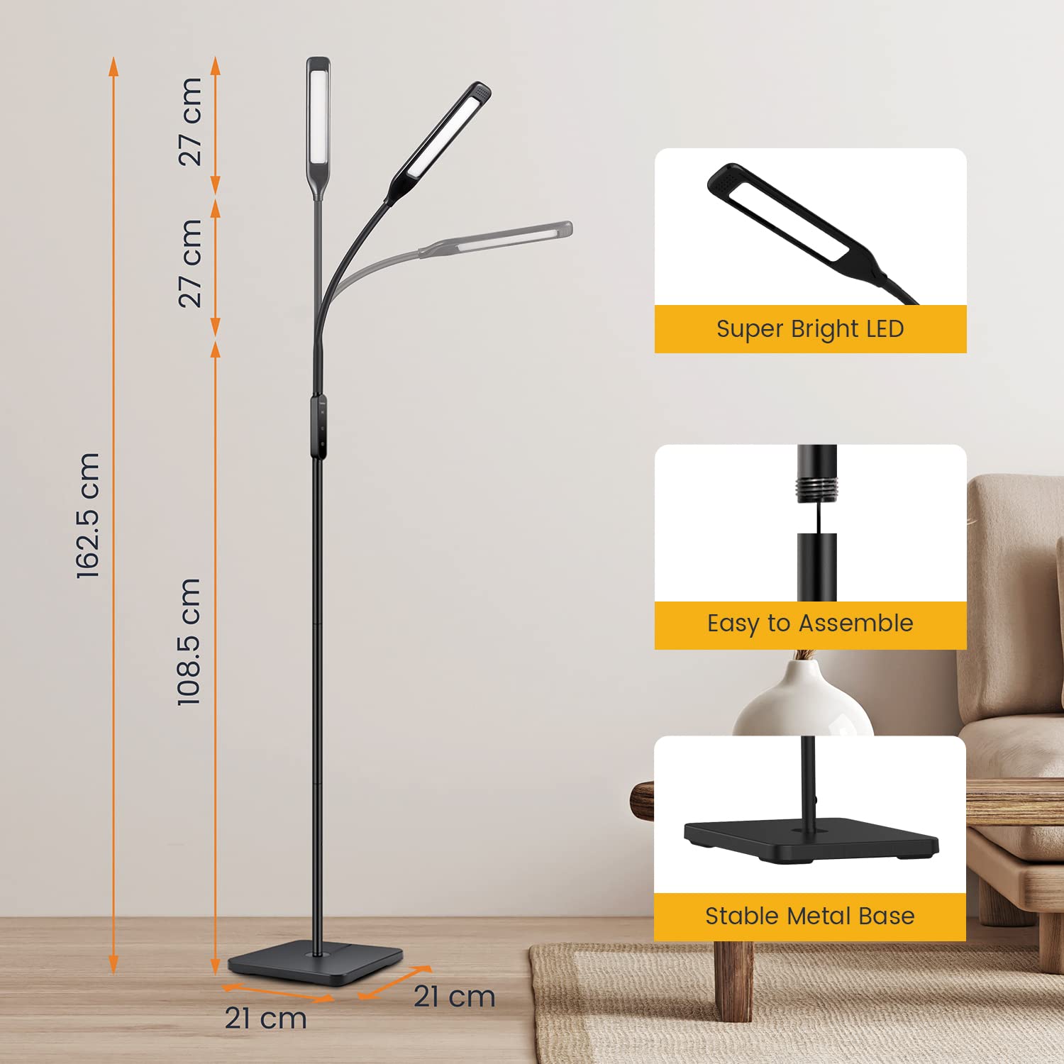 LASTAR lamp offers multiple brightness levels for various tasks