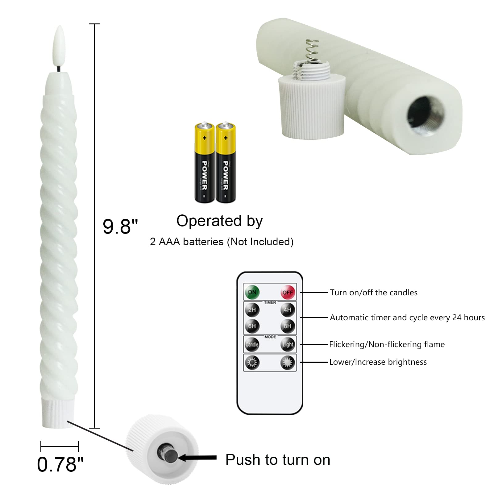 Lasumora remote timer candle offering convenient auto-on and off cycling