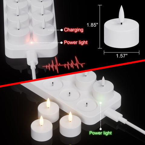 Lasumora Halloween decor tea lights provide warm glow without flames