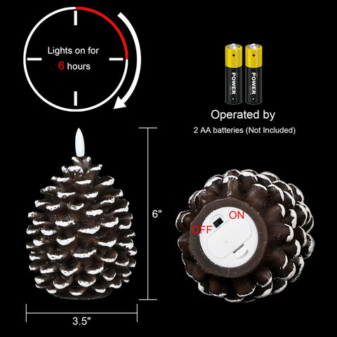 Lasumora pinecone candle displays a waxy texture with woodsy warmth.