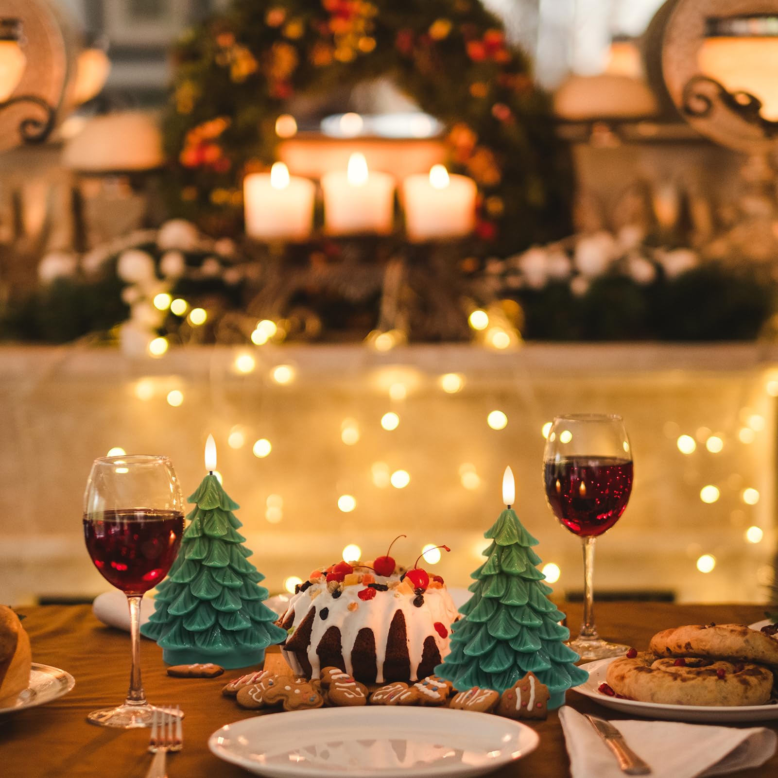 Lasumora table-top mantel decor candles perfect for festive spaces