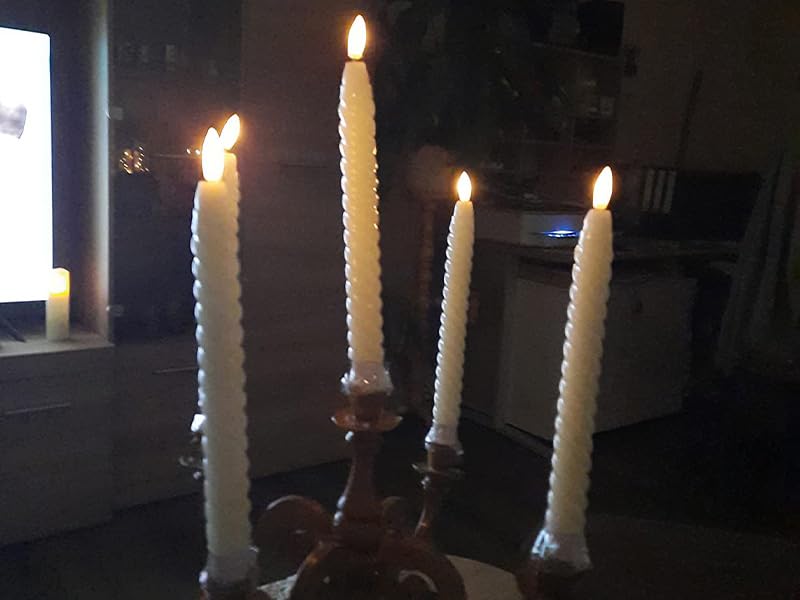 Lasumora 9.8-inch taper candle glow for centerpieces
