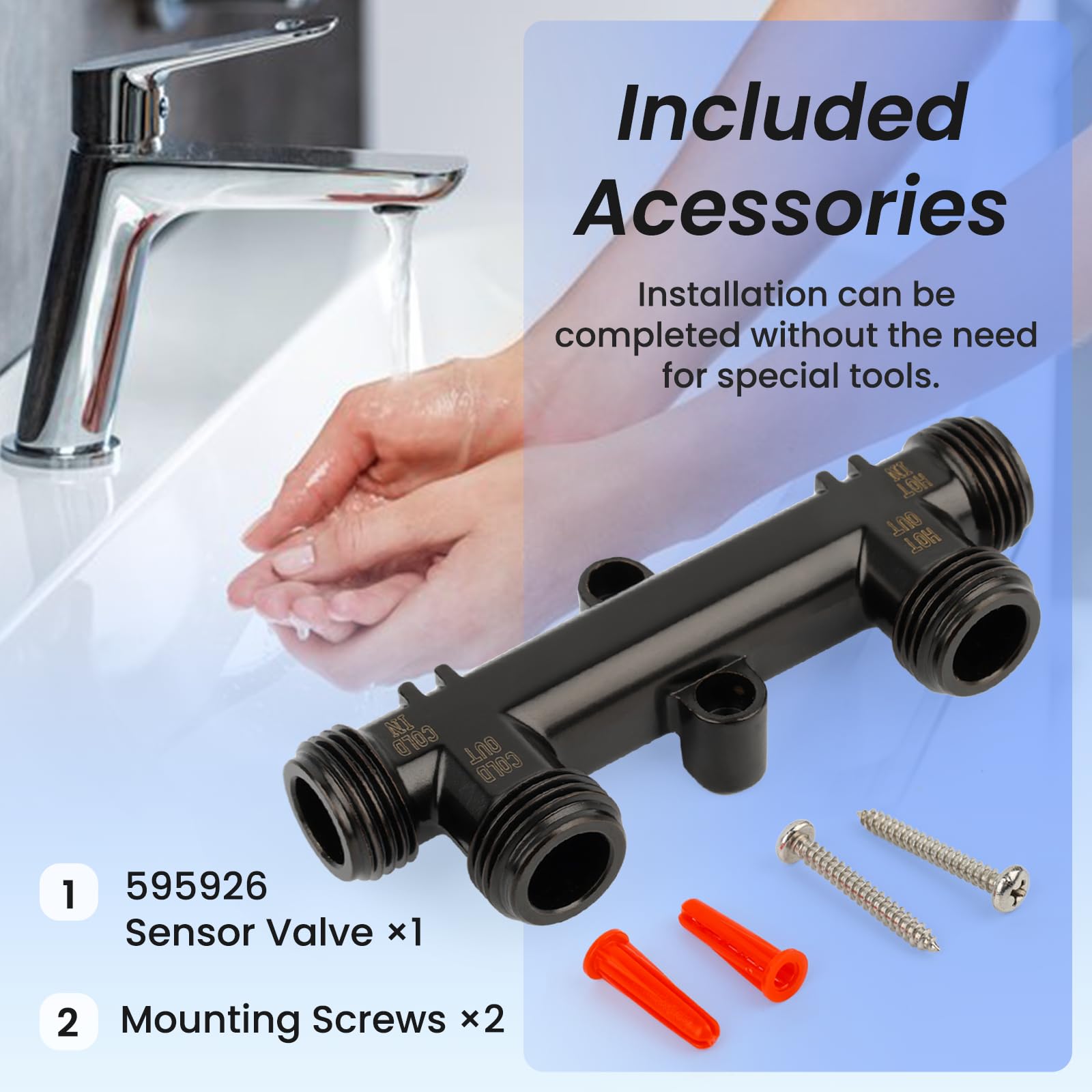 LASYEND leak-proof brass threaded connection in hot-water line