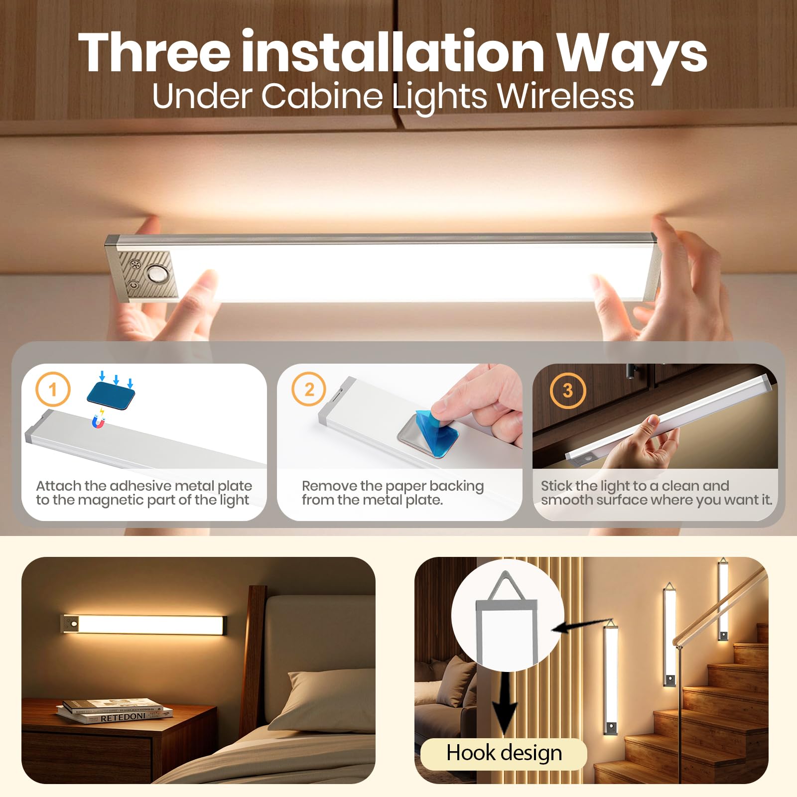 Latamil rechargeable 3200mAh battery powers wireless lighting for long use