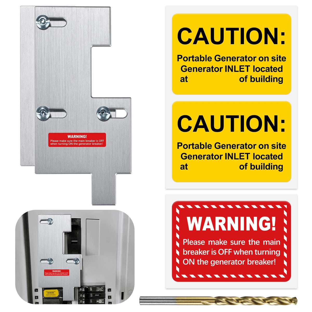 LATING interlock for GE with brushed nickel finish improves safe panel integration.