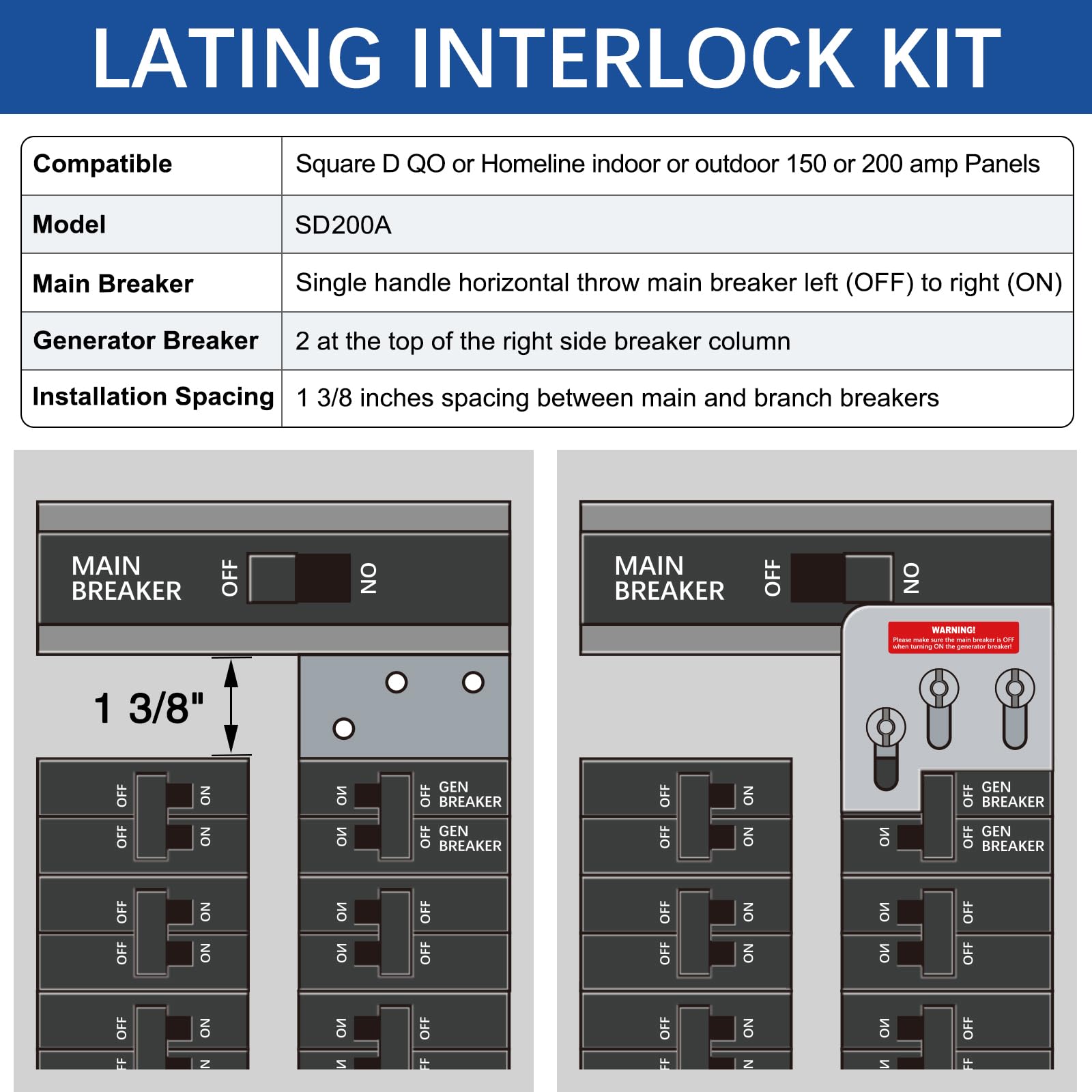 LATING interlock kit aluminum construction emphasizes durability and corrosion resistance for long-term use.