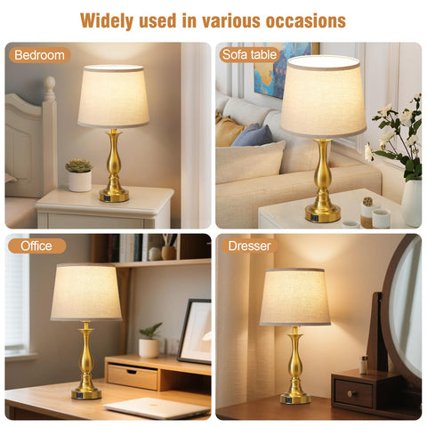 Lauag brushed nickel base complements modern and vintage decor.